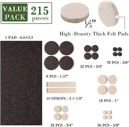 Fursafe&Q Felt Furniture Pads, Furniture Felt Pads - Image 3