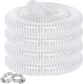 Dust Collection Hose 2 in × 20 ft Heavy Duty Clear Flexible PVC Reinforced Thicken Helix Suction Discharge Corrugated Pipe Hose for Fume Dust Collector Fitting Wood Chip Saw