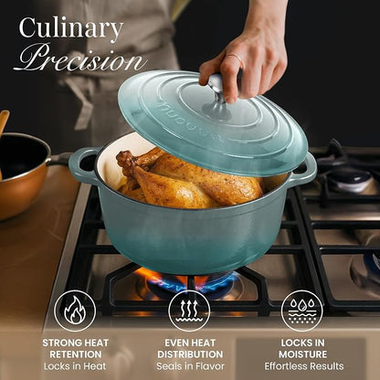 Nuovva Enamelled Cast Iron Dutch Oven Pot - Image 7