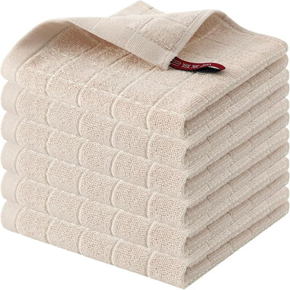 Homaxy 100% Cotton Terry Kitchen Dish Cloths, Ultra Soft and Absorbent Dish by Homaxy