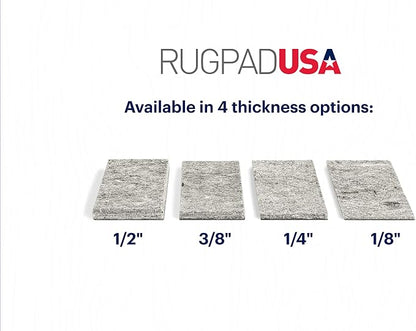 RUGPADUSA - Dual Surface - 2'x8' - 3/8" Thick - Felt + Rubber - Enhanced - Image 9