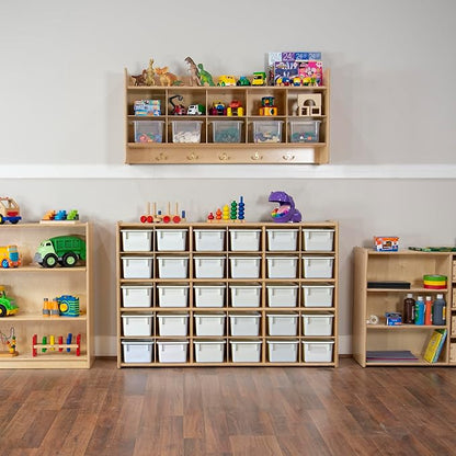 Wood Designs Cubby Storage Bin, Heavy Duty Plastic Containers - Image 6