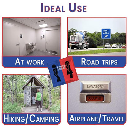 Personal Toilet Kit To Go – 10 Pack | Disposable Public Restroom Kit | - Image 3