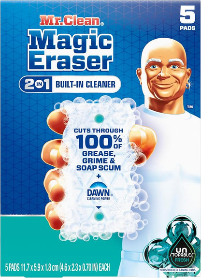 Mr. Clean Magic Eraser Foaming Sponge, All Purpose Cleaner, Dawn Cleaning Power - Image 11