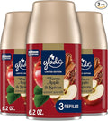 Glade Automatic Spray Refill, Warm Apple & Spices, Scented Air Freshener for Home and Bathroom, 6.2 Oz, 3 Count