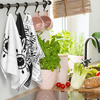 Leinuosen 8 Pcs Cooking Kitchen Decor Accessories Set Farmhouse Towels Oven - Image 6