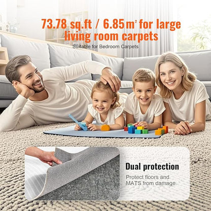 VEVOR Rug Pad Without Slip Resistance, Protective Cushioning Carpet Pad - Image 6
