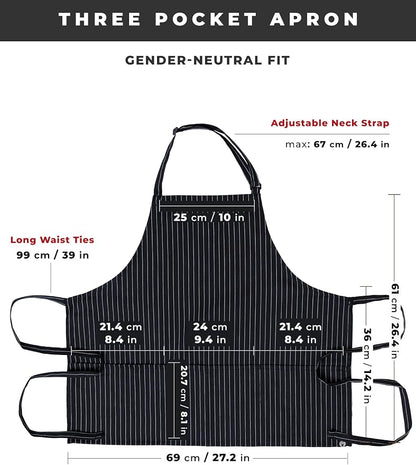 Chef Works Unisex Three Pocket Apron - Image 7