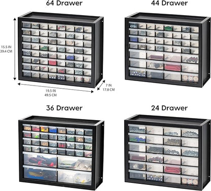IRIS USA Small Parts Storage, Made in USA, 44-Drawer Organizer - Image 4