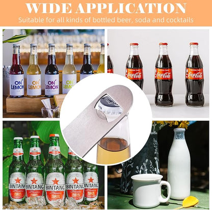 24 Pack Flat Beer Bottle Opener 5 inch Heavy Duty Stainless Steel Flat Bottle - Image 7