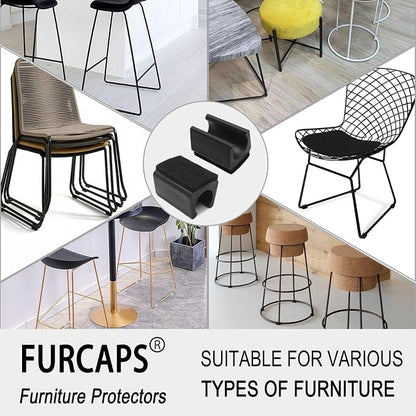 Rectangle U Shaped Chair Leg Tips Cap - Image 5