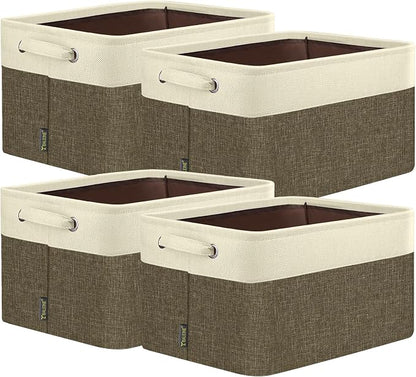 BALEINE 4 Pack Fabric Closet Storage Bins by BALEINE