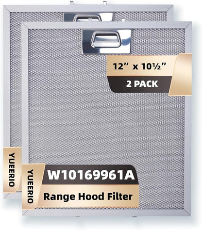 W10169961A 5 Layer Aluminum Mesh Range Hood Filter Replacement 12" x 10.5" by Unknown