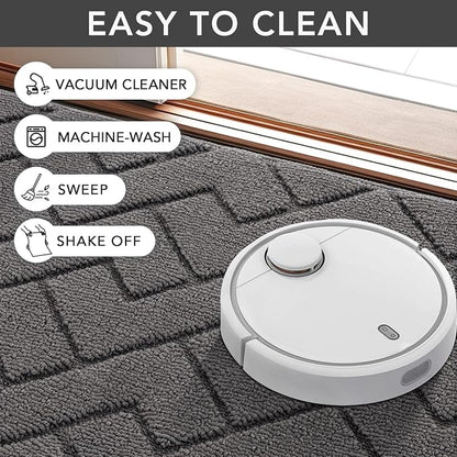 hicorfe Indoor Doormat, Front Back Door Mat Rubber Backing Non Slip Door Mats - Image 7