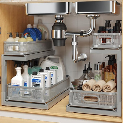 2-Pack Under Sink Storage Organizer by UnderSinkOrganizer