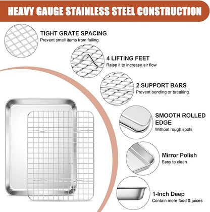 E-far Stainless Steel Baking Sheet - Image 3