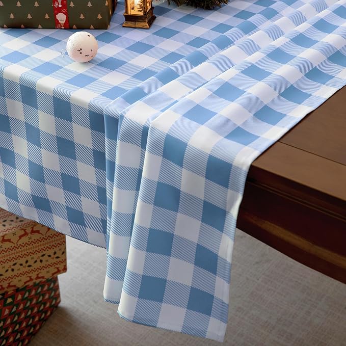 Waterproof Checkered Tablecloth Fabric - Image 2