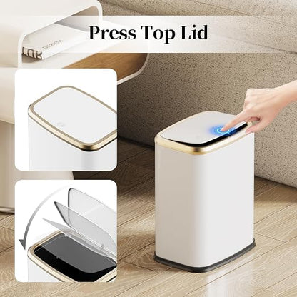 2.1 Gallon Bathroom Trash Can - Image 3