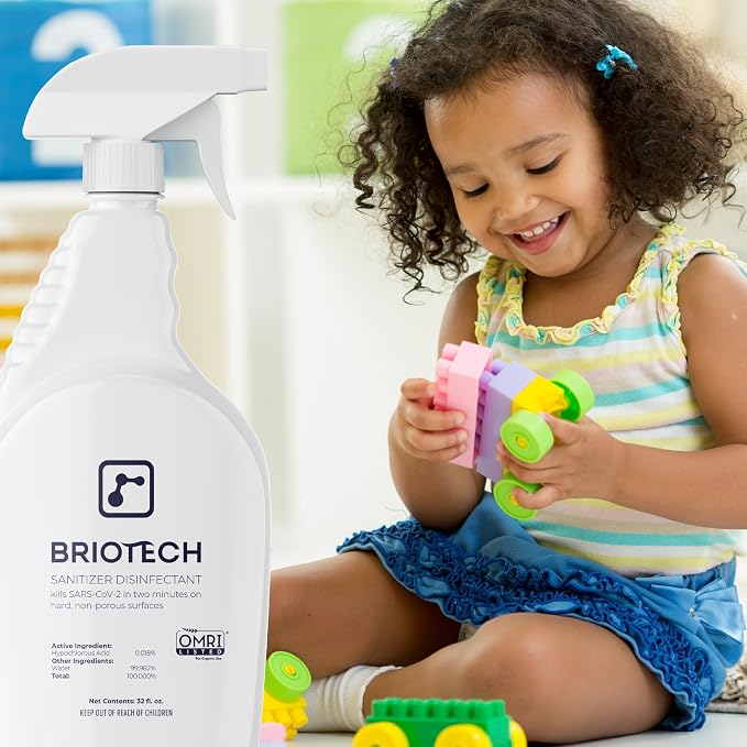 BRIOTECH Sanitizer Disinfectant Hypochlorous, Kill 99.99% of Viruses & Bacteria - Image 6