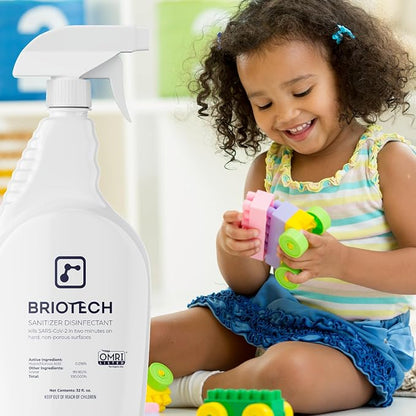 BRIOTECH Sanitizer Disinfectant Hypochlorous, Kill 99.99% of Viruses & Bacteria - Image 6