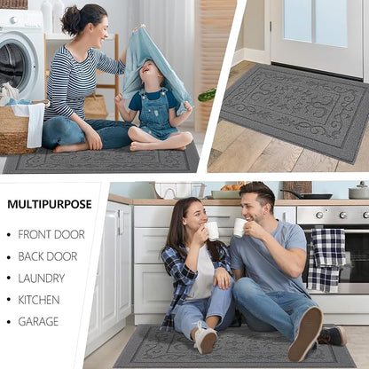 FONEYI Indoor Door Mat 36" x 59", Dirt Trapper Door Mats Non-Slip Entryway Rugs - Image 6
