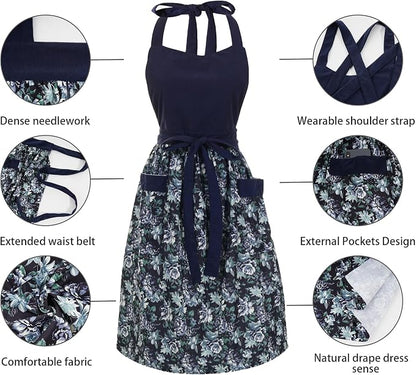 Cute Floral Aprons for Women - Image 5