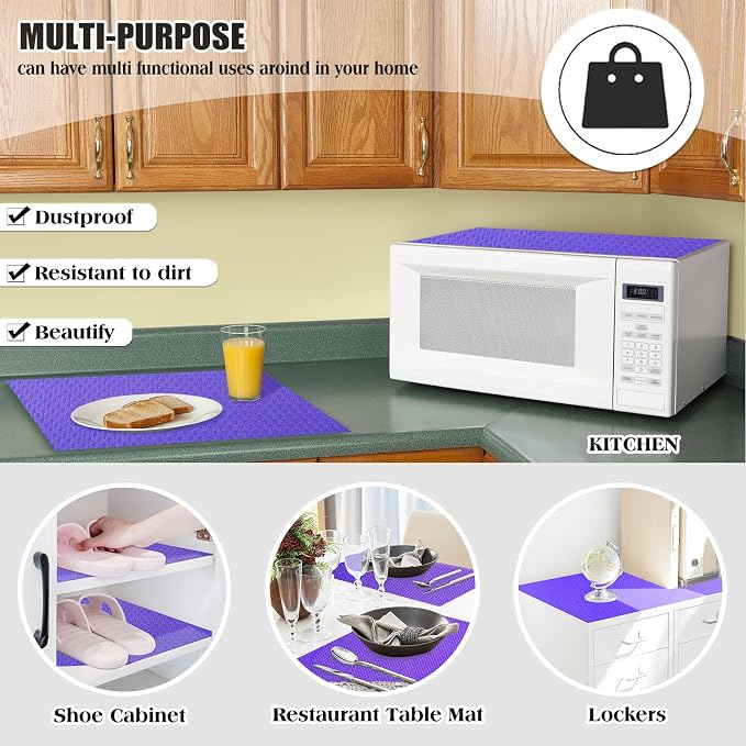 Daixer 20Pcs Refrigerator Liners, Washable Fridge Liner Shelf Mats Refrigerator - Image 6