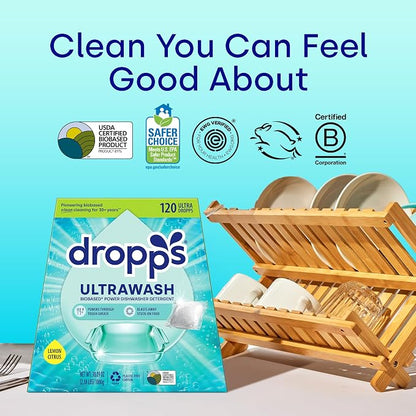 Dropps UltraWash Dishwasher Pods, Lemon Citrus - Image 7