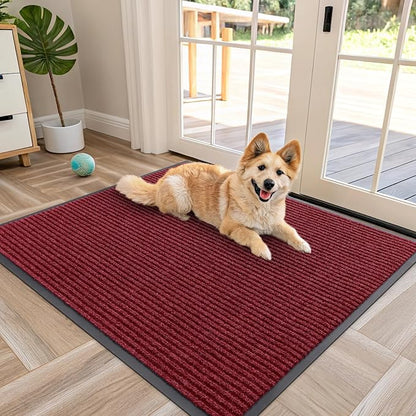 OLANLY Front Door Mat Indoor Outdoor Entrance, Waterproof Heavy Duty Doormat by OLANLY