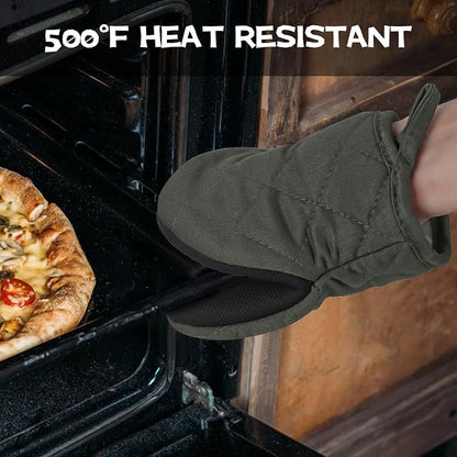Kitchen Set Pack Of 5, Oven Mitts Pot Holders Pad And Towel Set, Heat Resistant - Image 5