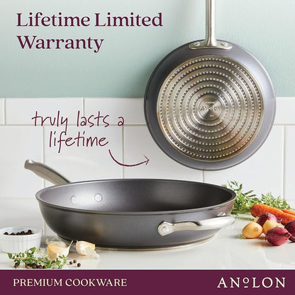 Anolon Accolade Forged Hard Anodized Nonstick Deep Frying Pan / Skillet - Image 9