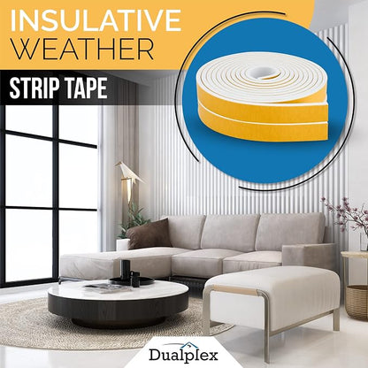 High Density Foam Weather Stripping Door Seal Strip Insulation Tape Roll - Image 3