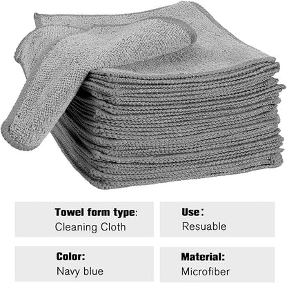 Tanlade Microfiber Cleaning Cloth 6"x6" Cleaning Rags Reasonable Kitchen Towels - Image 3