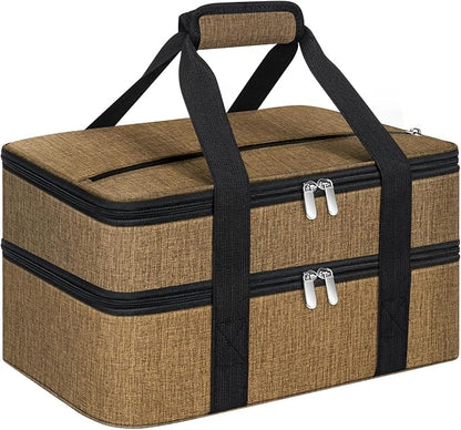 Double Insulated Casserole Carrier, Portable Casserole Carrier by MIAOJIE