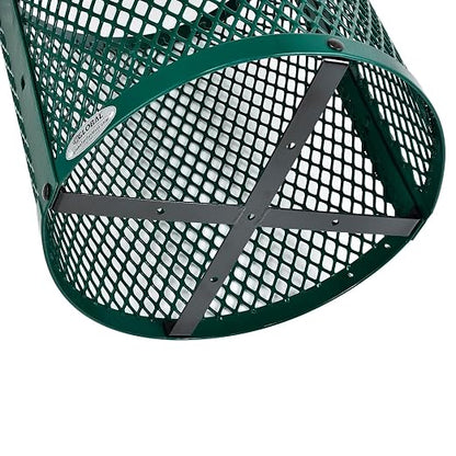 Global Industrial 36 Gallon Outdoor Steel Trash Can - Image 6