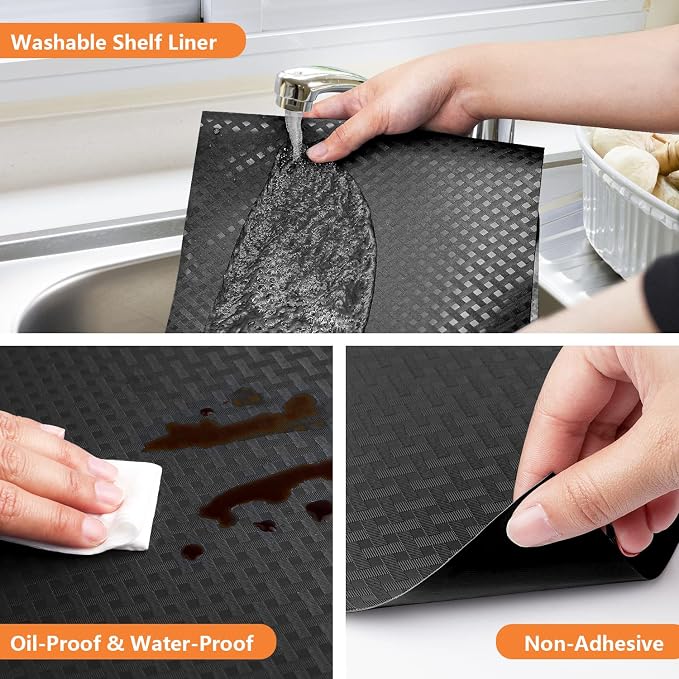 Shelf Liners for Kitchen Cabinets Refrigerator Liners Waterproof & Oil-Proof - Image 5