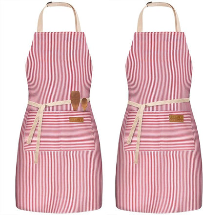 BeLuyi 2 Pack Adjustable Bib Apron by BELUYI