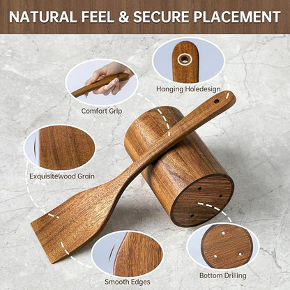 Wooden Utensil Set 12 PCS - Image 3