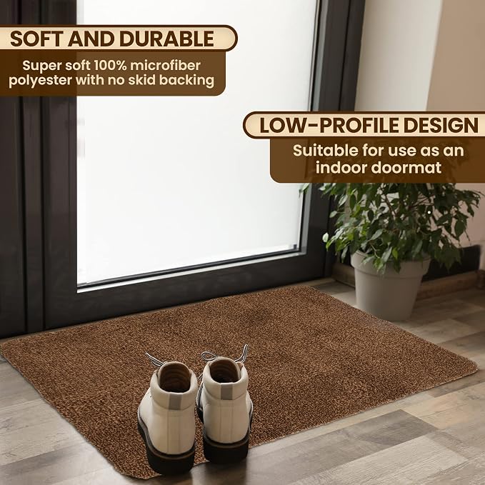 Premium Microfiber Indoor Door Mat – 24"x36" Washable Entry Mat, Waterproof - Image 2