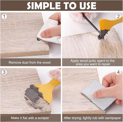 SEISSO Wood Putty, Wood Putty Outdoor Waterproof, Wood Repair Putty Stainable - Image 4