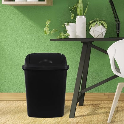Teyyvn 6 Gallon Plastic Flip Lid Trash Can - Image 6