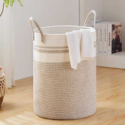 Fiona's magic 100L Extra Large Laundry Hamper Basket, 26.4Gal Tall Woven by Fionasmagic