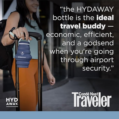 HYDAWAY 17oz Collapsible Water Bottle - BPA-Free, Leakproof, Lightweight, and Space-Saving - Perfect for Travel, Hiking, and Everyday Hydration