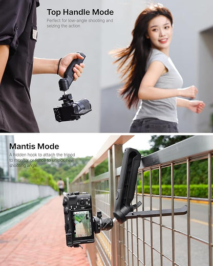 ULANZI TT38 Mini Tripod for Camera, One-Click Open Tabletop Camera Tripod Small Portable Stand with Uka F38 Quick Release, Travel Stand Compatible with DJI OSMO Pocket 3/OSMO 360/Insta360 x5/Sony