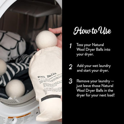 Molly's Suds Wool Dryer Balls | XL, Premium Organic Fabric Softener, - Image 4
