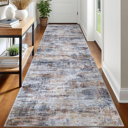 IOHOUZE Abstract Runner Rug 3x12 Ft Washable Runners by iOhouze