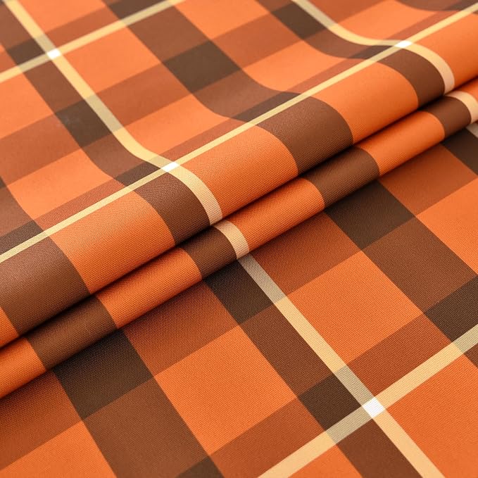 Waterproof Gingham Festive Tablecloth Fabric - Image 9