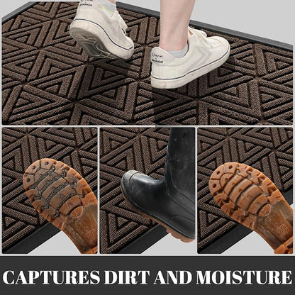 Yimobra Large Door Mat 36x24, All-Weather Waterproof Non-Slip Welcome Matt - Image 5
