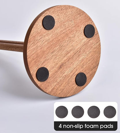 Acacia Wooden Paper Towel Holder Stand - Image 4