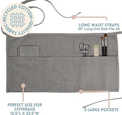 MEEMA Chef Waist Apron Cotton Fabric |Washable & Breathable Waitress & Server - Image 4